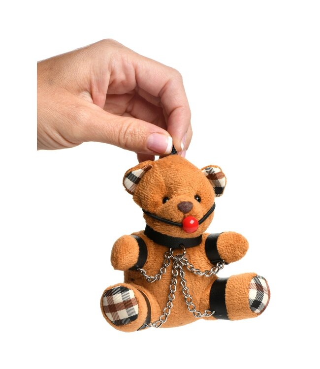 XR Brands Master Series - Gagged Teddy Bear Sleutelhanger