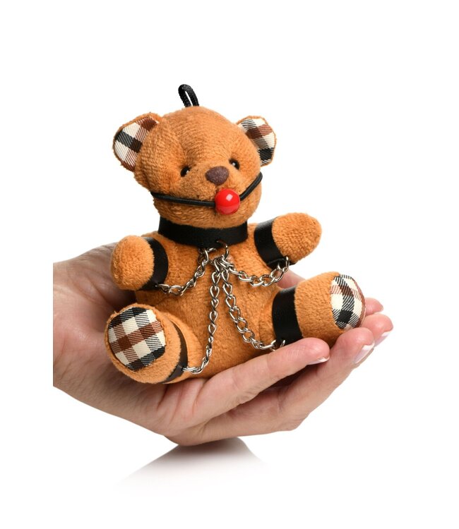XR Brands Master Series - Gagged Teddy Bear Sleutelhanger
