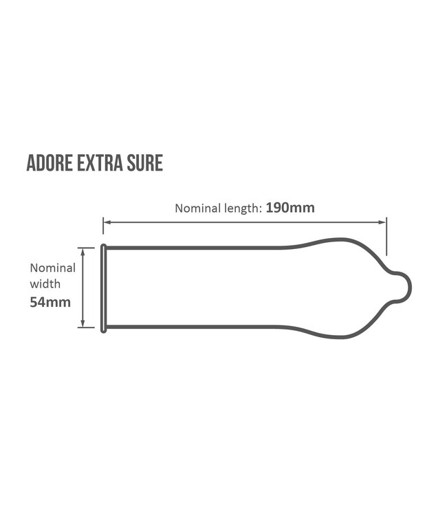 Pasante Adore Extra Sure Condooms - 144 stuks