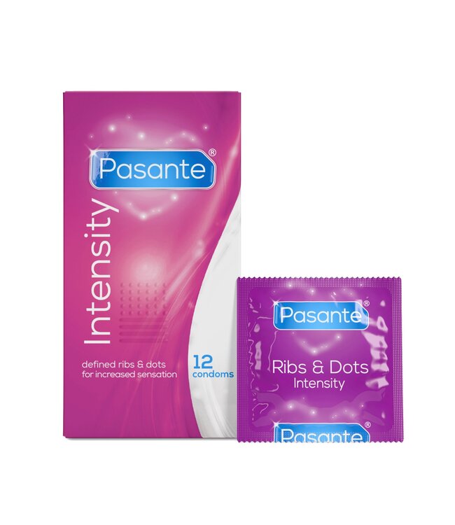 Pasante Pasante – Ribs & Dots Condooms – 12 stuks