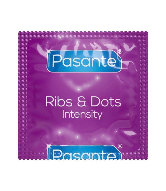 Pasante Pasante – Ribs & Dots Condooms – 12 stuks