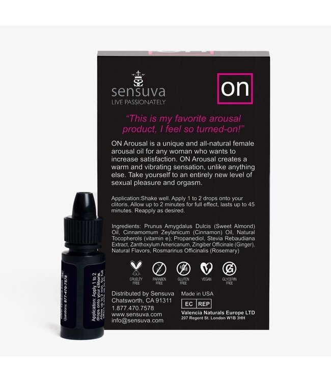 Sensuva On™ For Her Arousal Oil Ultra - 5 ml