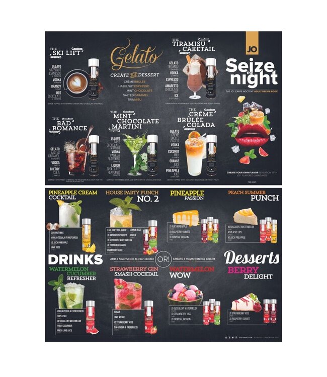 System JO System JO – Cocktail Menu – Brochure