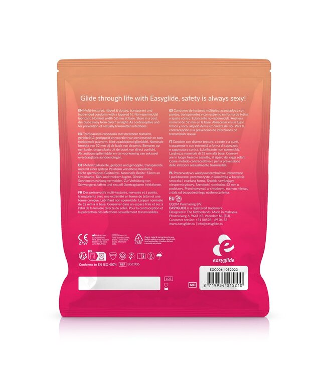 EasyGlide EasyGlide - Ribs and Dots Condooms - 40 stuks