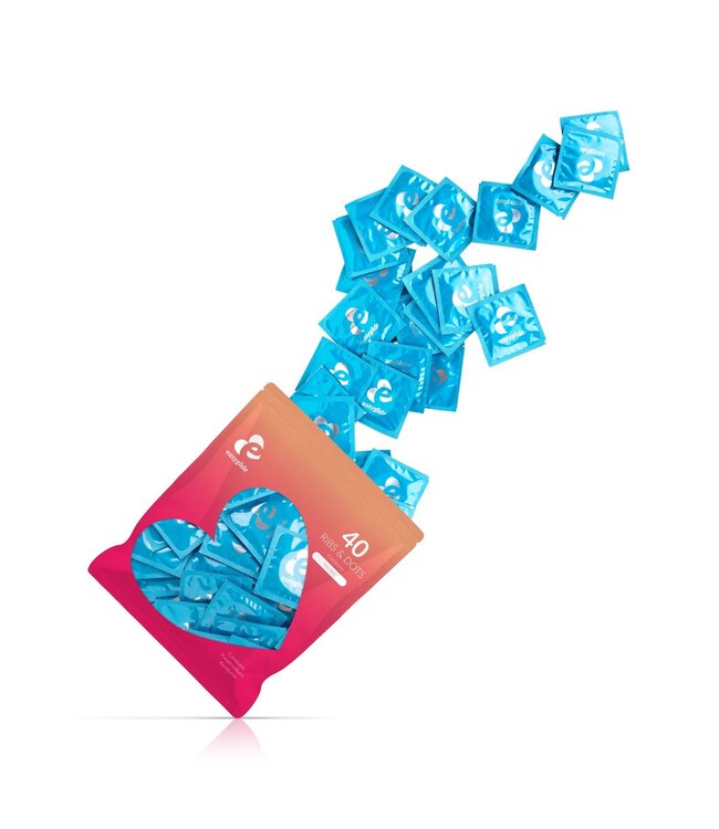 EasyGlide EasyGlide - Ribs and Dots Condooms - 40 stuks