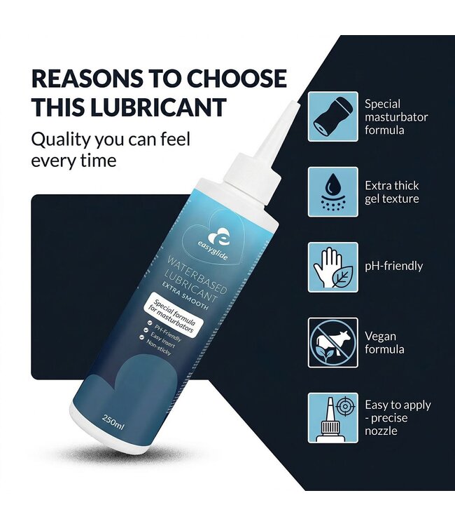 EasyGlide EasyGlide Masturbator Glijmiddel Extra Smooth - 250ml