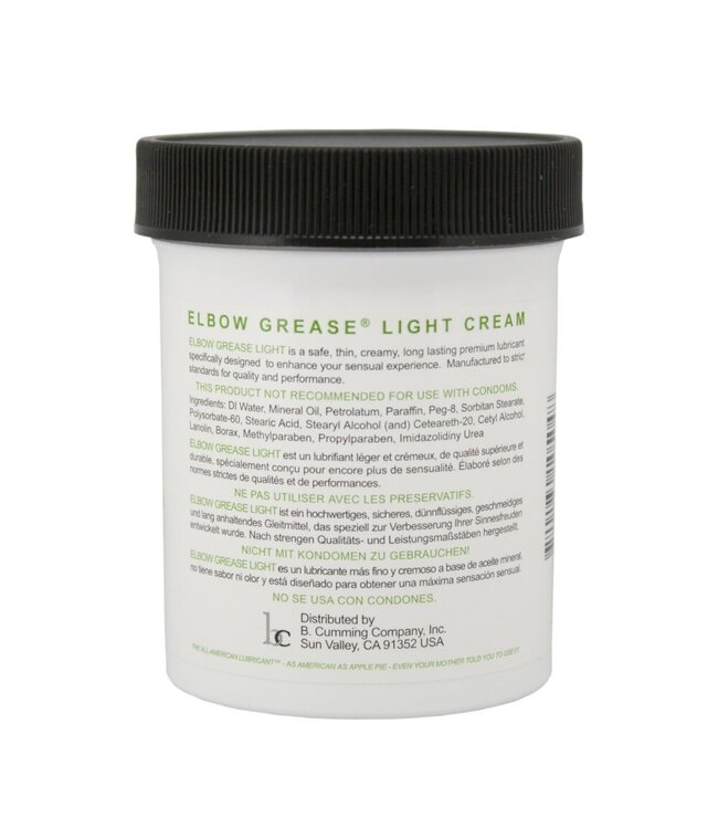 Elbow Grease Elbow Grease – LIGHT CREAM Glijcrème – 118 ml
