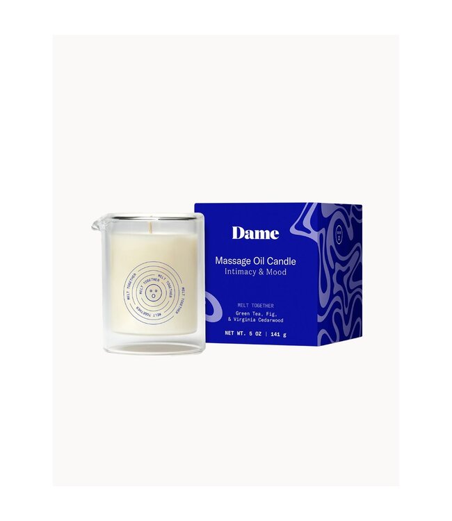 Dame Dame Products - Massage Oil Candle Melt Together