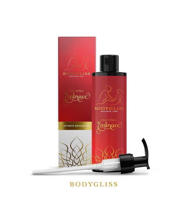BodyGliss BodyGliss - Massage Olie En Glijmiddel in 1 Rozenblaadjes -150 ml