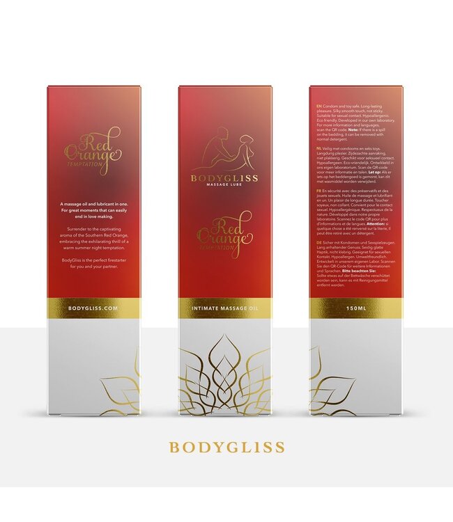 BodyGliss BodyGliss - Massage Olie En Glijmiddel in 1 Rode Sinaasappel - 150 ml