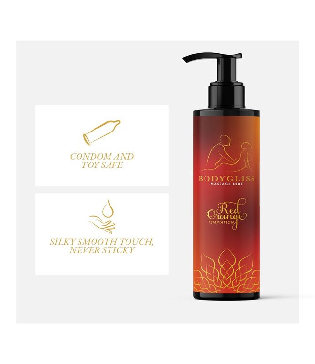 BodyGliss BodyGliss - Massage Olie En Glijmiddel in 1 Rode Sinaasappel - 150 ml