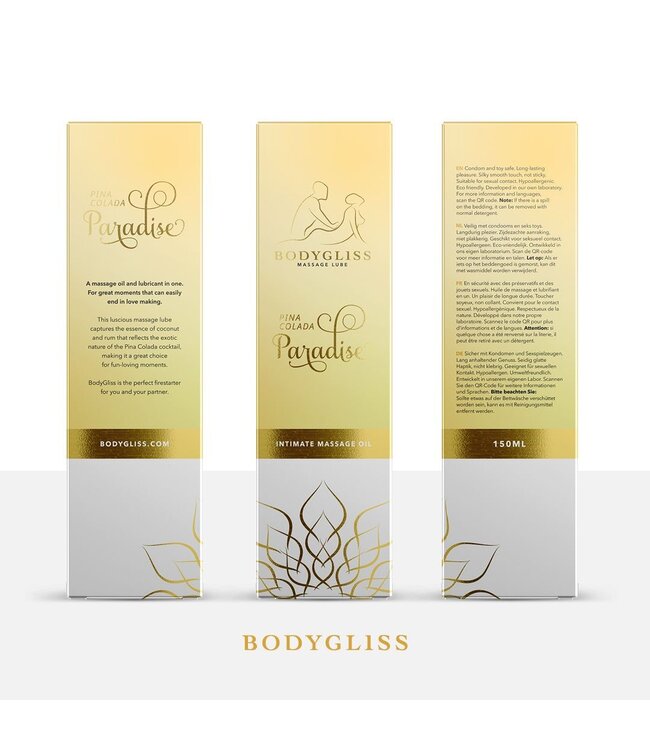 BodyGliss BodyGliss - Massage Olie En Glijmiddel in 1 Pina Colada - 150 ml