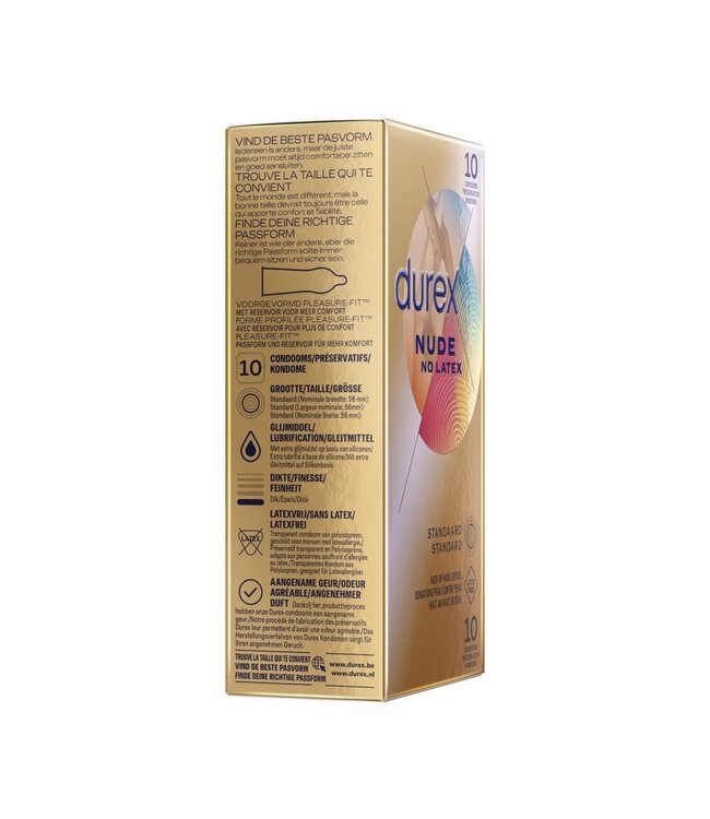 Durex Durex Nude No Latex - 10 Stuks