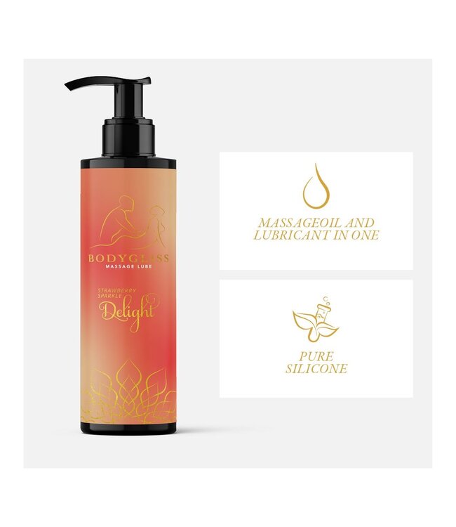 BodyGliss BodyGliss - Massage Olie En Glijmiddel in 1 Aardbei & Champagne - 150 ml