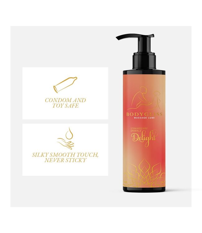 BodyGliss BodyGliss - Massage Olie En Glijmiddel in 1 Aardbei & Champagne - 150 ml
