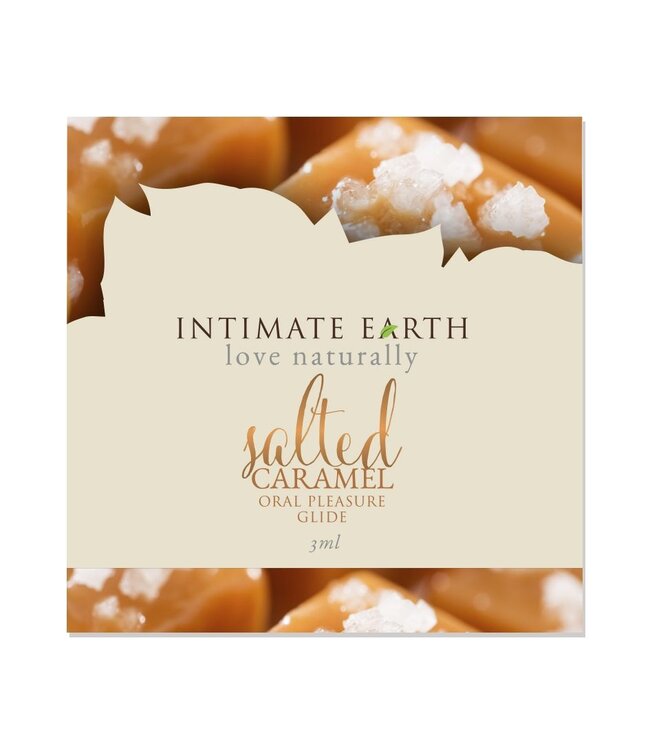 Intimate Earth Intimate Earth - Natural Flavors Glide Gezouten Caramel Foil 3 ml