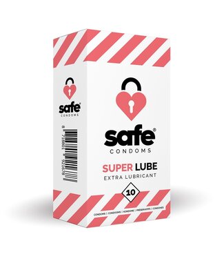 Safe SAFE - Condooms Met Extra Glijmiddel - Superlube - 10 stuks
