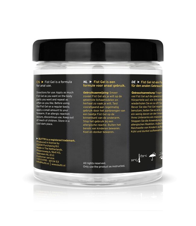 BUTTR BUTTR - Transparante Fisting Gel non-sticky - 500 ml