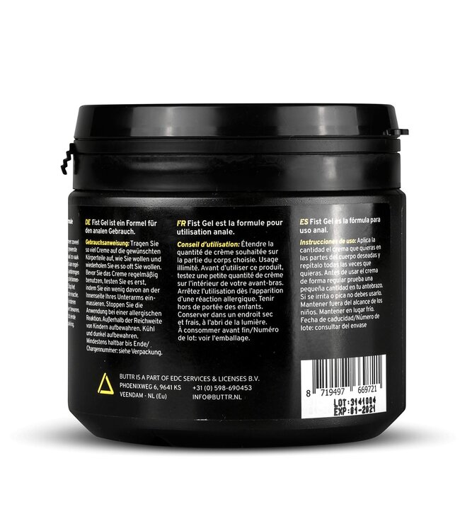 BUTTR BUTTR - Fisting Gel Op Waterbasis - 500 ml