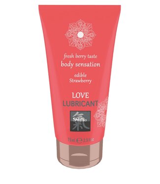 Shiatsu Love Eetbaar Glijmiddel - Aardbei