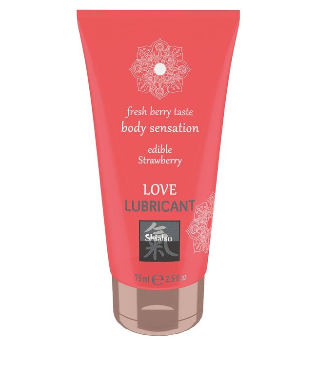 Shiatsu Love Eetbaar Glijmiddel - Aardbei