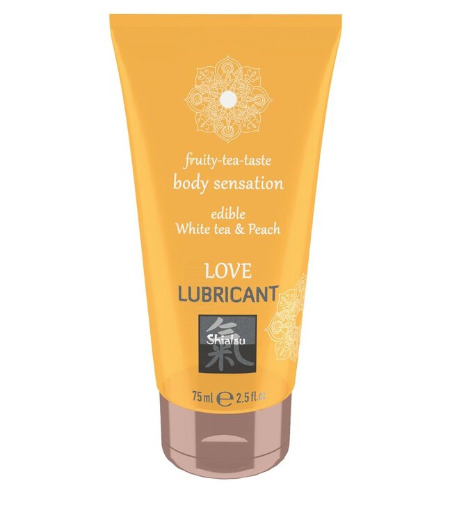 Shiatsu Love Eetbaar Glijmiddel - Witte Thee & Perzik