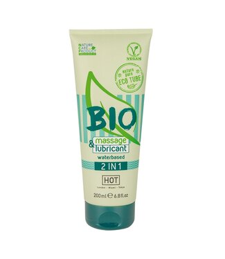 HOT Bio HOT BIO 2 in 1 Waterbasis Glijmiddel En Massagegel