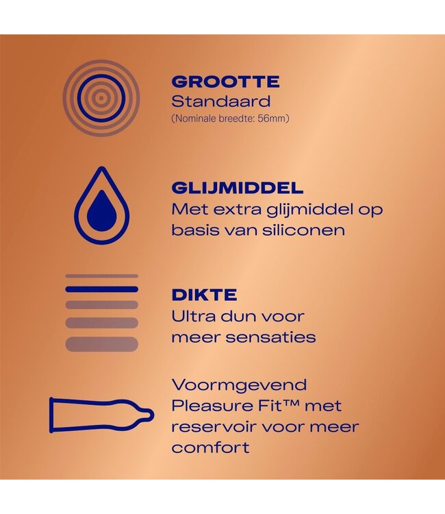 Durex Durex - Condooms Nude Extra Glijmiddel - 10 stuks