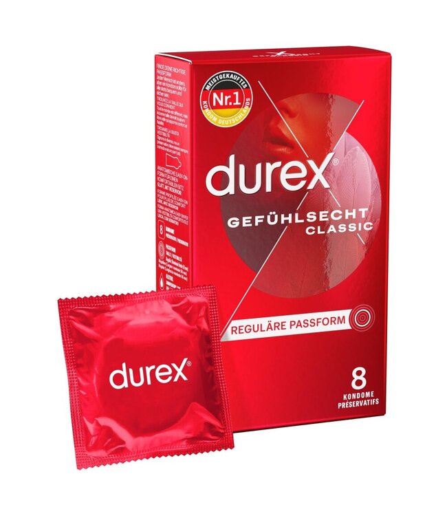 Durex Durex – Thin Feel Classic Condooms – 8 Stuks
