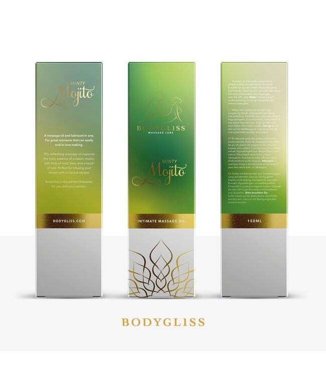 BodyGliss BodyGliss - Massage Olie en Glijmiddel in 1 Minty Mojito - 150 ml