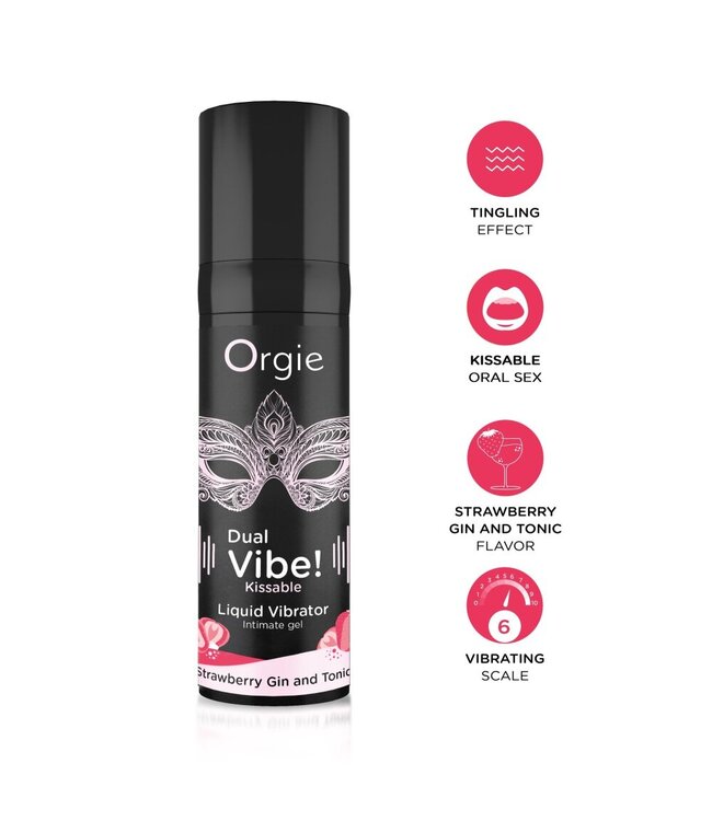 Orgie Orgie - Dual Vibe Liquid Vibrator Strawberry Gin & Tonic