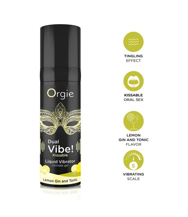 Orgie Orgie - Dual Vibe Liquid Vibrator Lemon Gin & Tonic
