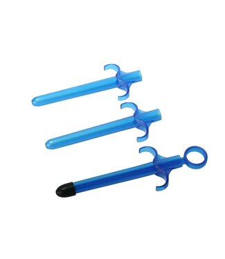 XR Brands Trinity Vibes - Glijmiddelinjector Set - Blauw (3 stuks)