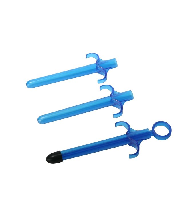 XR Brands Trinity Vibes - Glijmiddelinjector Set - Blauw (3 stuks)