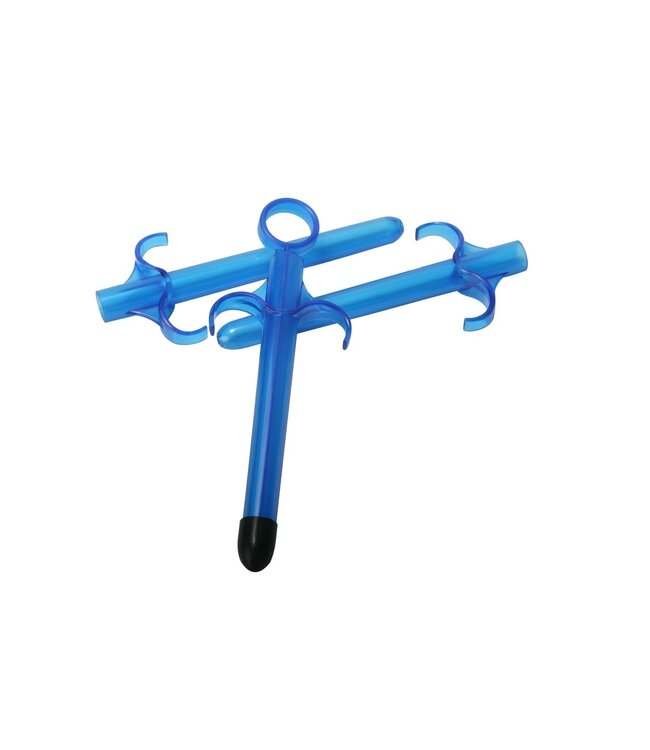 XR Brands Trinity Vibes - Glijmiddelinjector Set - Blauw (3 stuks)