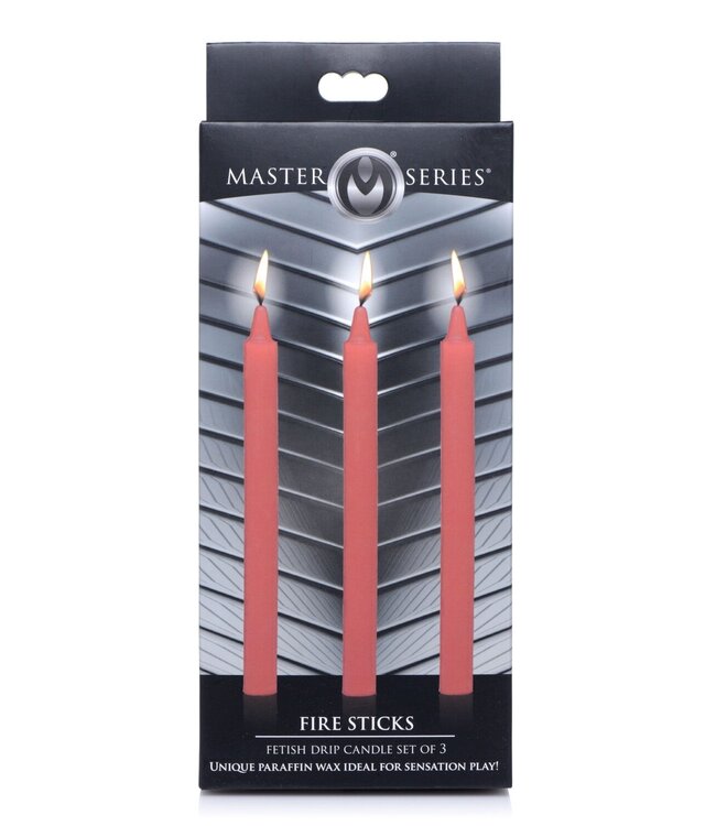 XR Brands XR Brands - Fire Sticks Fetish Drip Kaarsen - Rood
