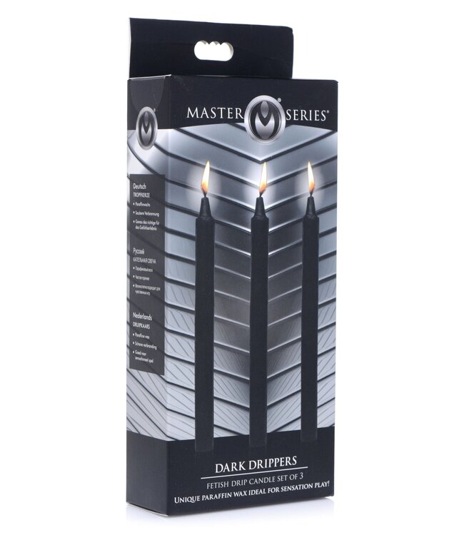 XR Brands XR Brands - Dark Drippers Fetish Drip Kaarsen - Zwart