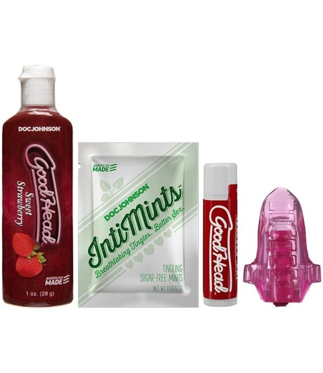 Doc Johnson Doc Johnson - GoodHead Lick It Kit - Aardbei