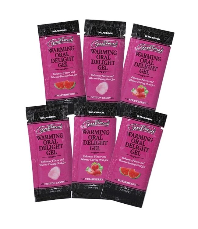 Doc Johnson Doc Johnson - GoodHead Warming Head Oral Delight Gel - 6 stuks - 7 ml