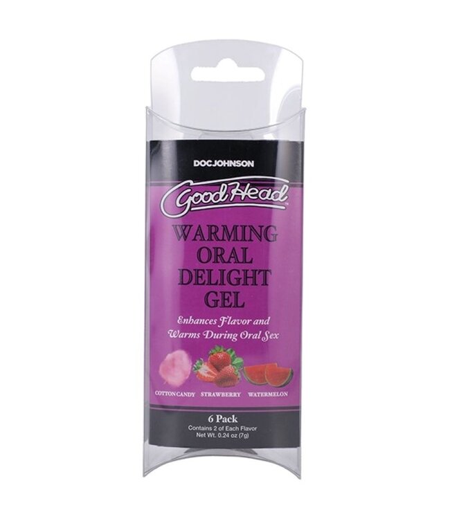 Doc Johnson Doc Johnson - GoodHead Warming Head Oral Delight Gel - 6 stuks - 7 ml
