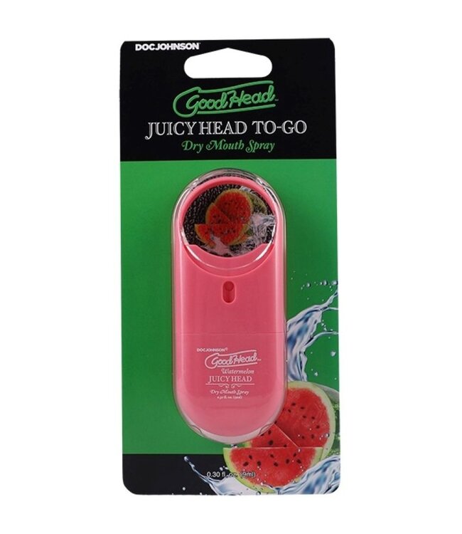 Doc Johnson Doc Johnson - GoodHead Juicy Head Dry Mouth Spray ToGo - Watermeloen - 9 ml