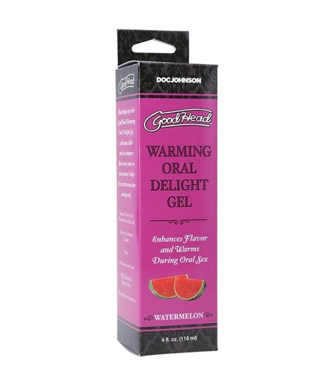 Doc Johnson Doc Johnson - GoodHead Warming Oral Delight Gel - Watermeloen - 118 ml