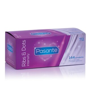 Pasante Pasante Ribs & Dots Intensity Condooms - 144 stuks