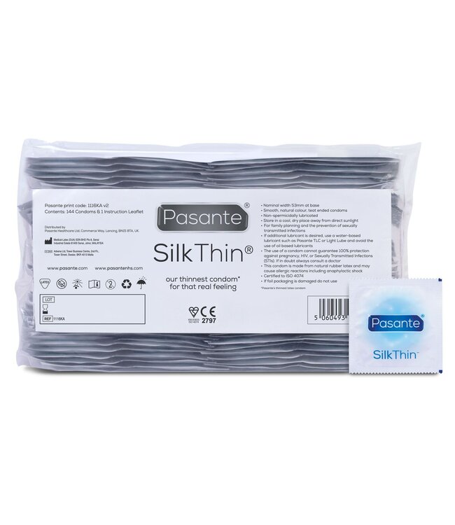 Pasante Pasante Silk Thin Condooms - 144 Stuks