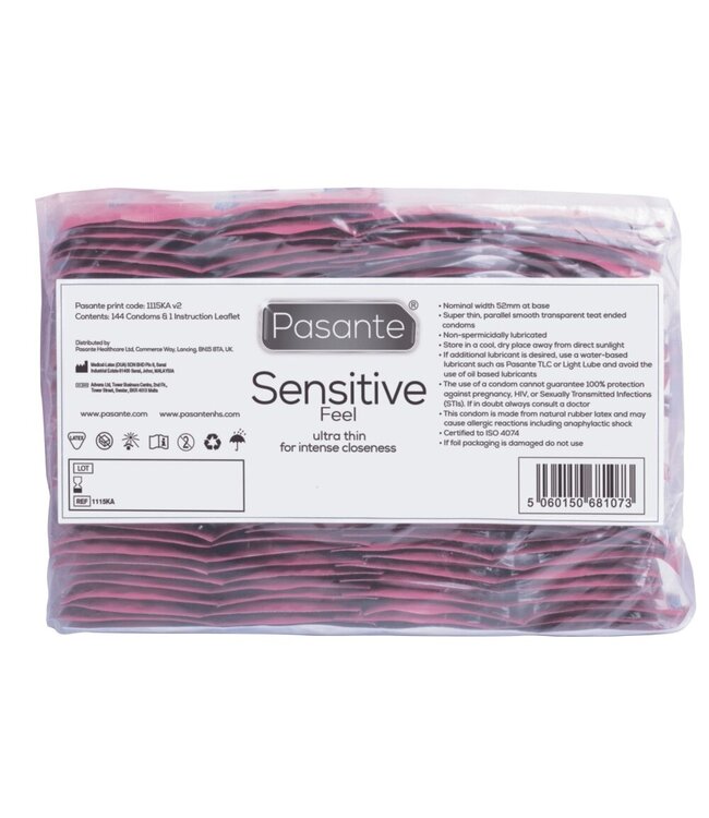 Pasante Pasante Sensitive Feel Condooms - 144 stuks
