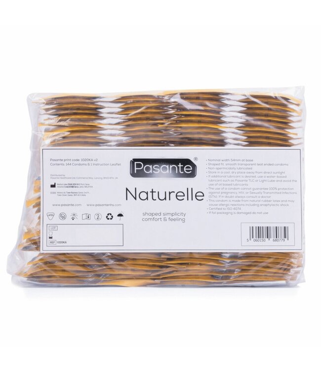 Pasante Pasante Naturelle Condooms - 144 stuks