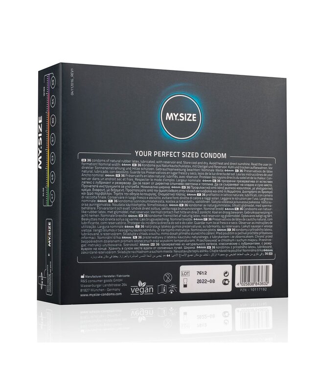 My.Size MY.SIZE Pro 64 mm Condooms - 36 stuks