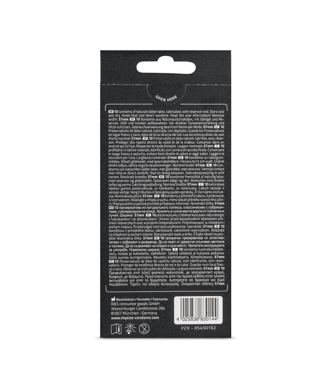 My.Size MY.SIZE Pro 57 mm Condooms - 10 stuks