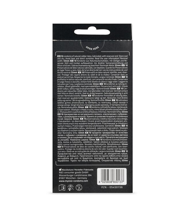 My.Size MY.SIZE Pro 53 mm Condooms - 10 stuks