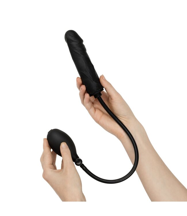 Easytoys Anal Collection Anal Collection - Opblaasbare Dildo met Pomp 14,5 cm - Zwart